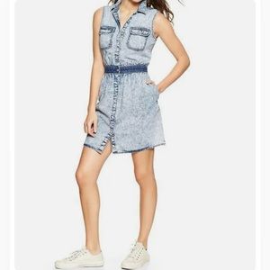 Gap Women's 1969 Marble Wash Denim Shirtdress Limited Edition